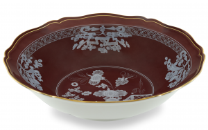 Ginori Oriente Italiano Castagna Large Round Statement Bowl - 13.75"